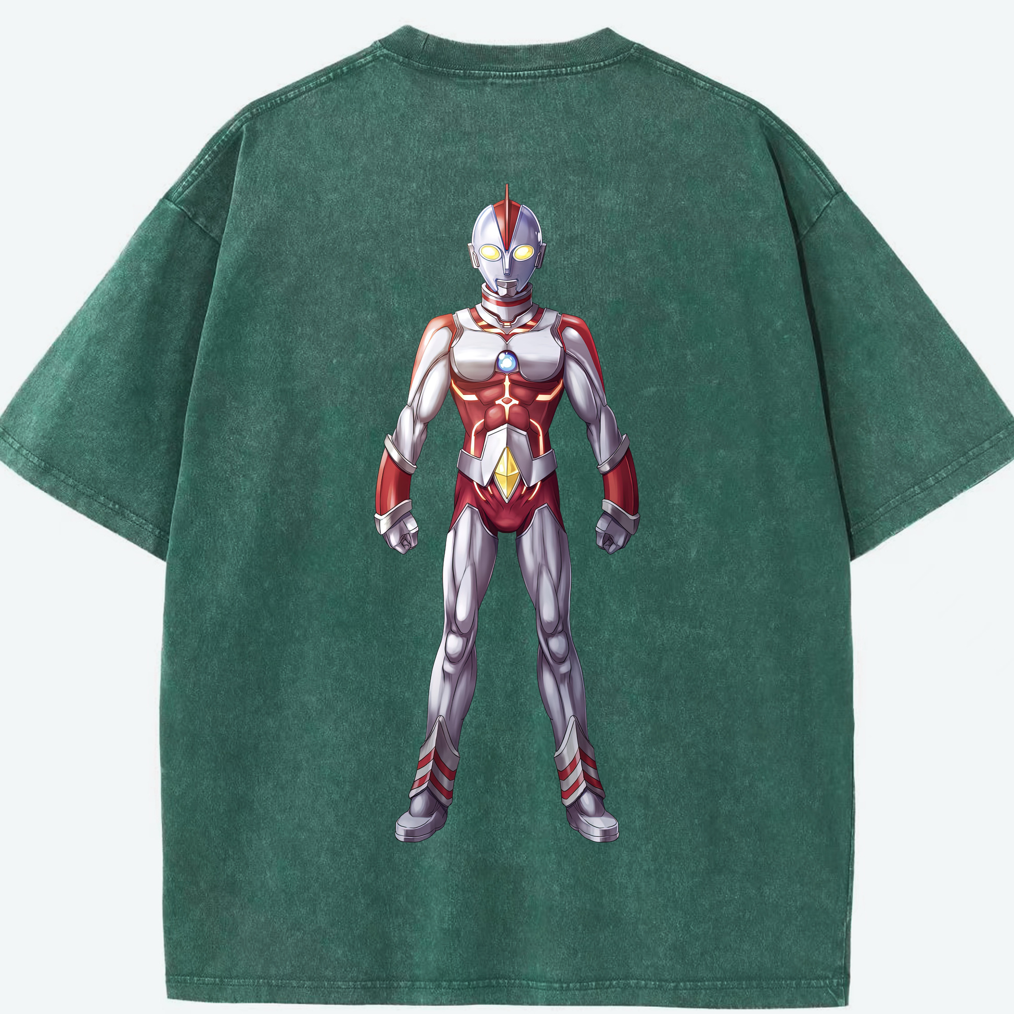 （画像用） ウルトラマン Ultraman 綿100% ヴィンテージ風 半袖Tシャツ（背面プリント）